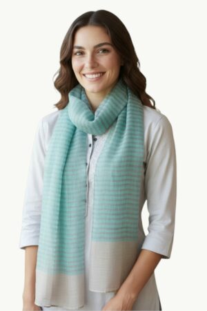 Viscose Bamboo fabric Lightweight stoles with striped.