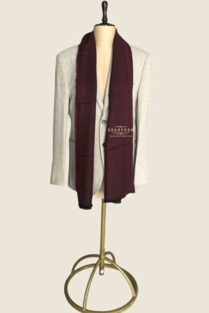 A luxuriously textured Shahposh Muffler in a hue features.