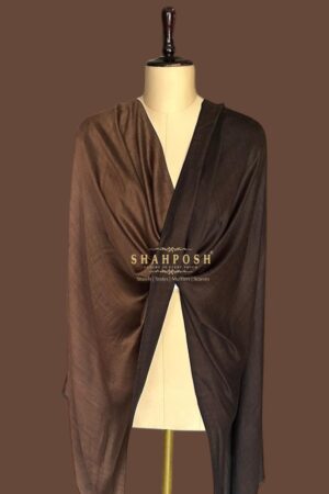 A Shahposh Pure Modale Stole Where Shadow Twilight in Luxurious Drape.