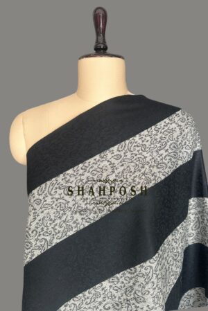 A Shahposh Stole Incomparable Tapestry of Shadow and Sheen.