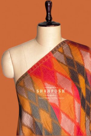 A Shahposh opulent warmth of exquisitely patterned autumn shawl, a statement of refined elegance